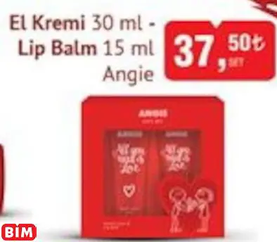 ANGİE EL KREMİ + LİP BALM ANGİE EL KREMİ + LİP BALM